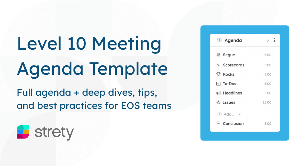 L10 Meeting Agenda Template from Strety