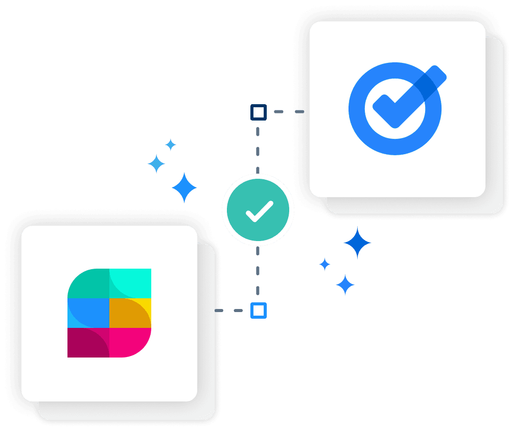 Strety and Google Tasks logos linked with a two-way sync icon, representing the Strety Google Tasks integration