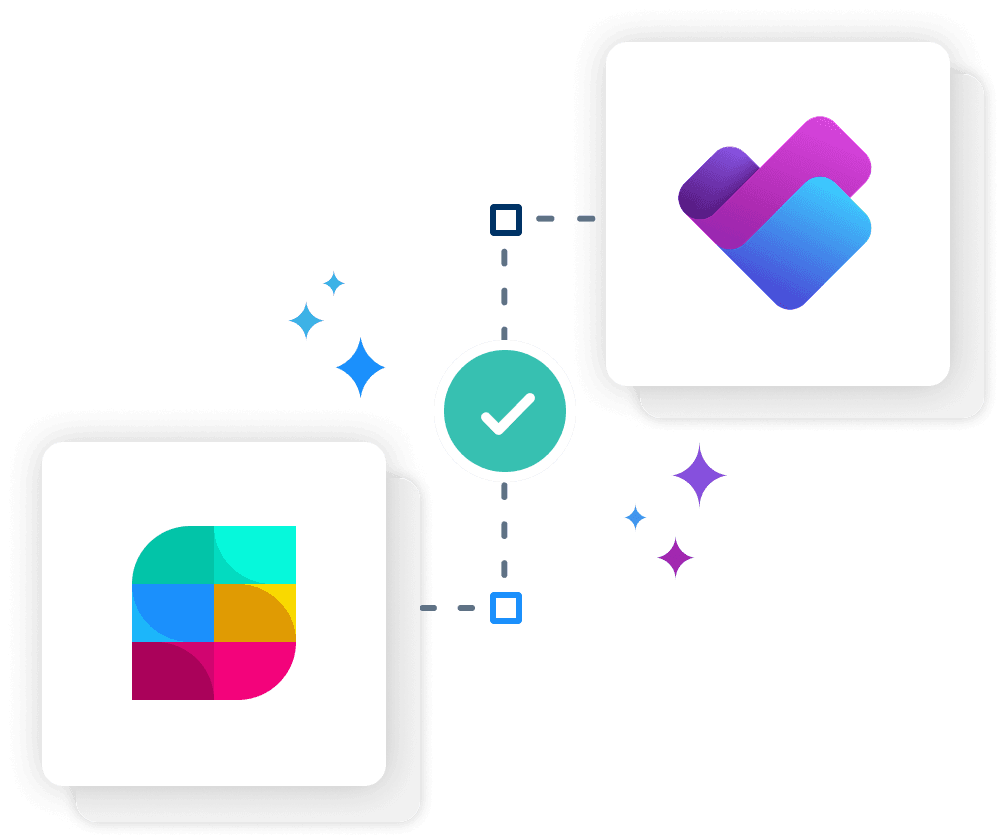 Strety and Microsoft Planner logos linked with a two-way sync icon, representing the Strety Microsoft Planner integration